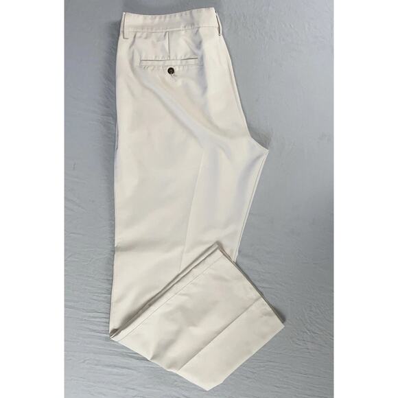 Adidas Climalite Lightweight Flat Front Microfiber Golf Pants. 3-Stripe, 36X34. - Picture 2 of 10